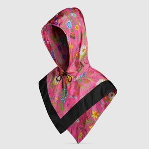 Gucci Nylon hood with Flora print - Fuchsia/Pink